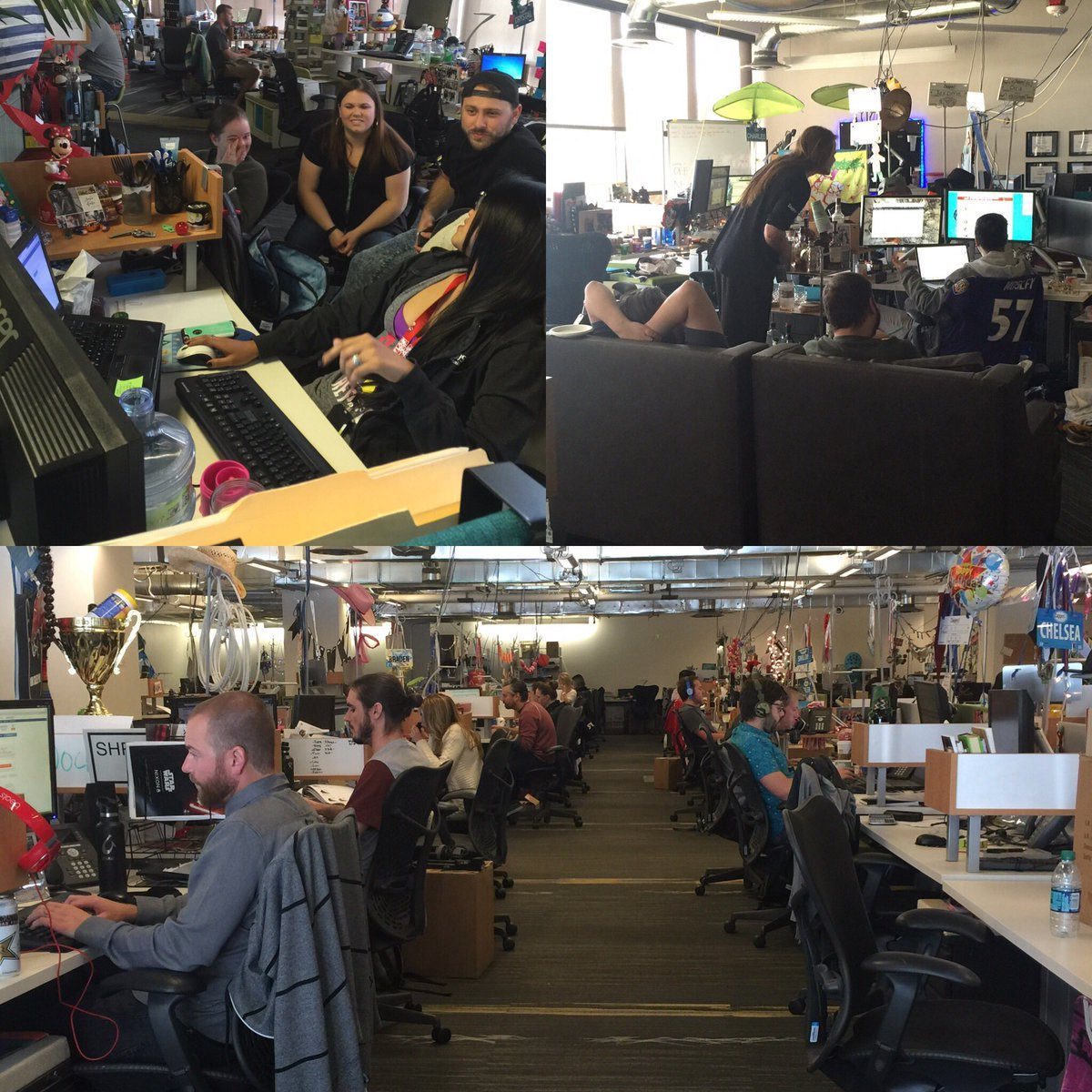 Inside Zappos on Twitter: "Here @zappos we have an open office space to build open & honest relationships with communication! #OpenSpace https://t.co/eTJvodlogw"